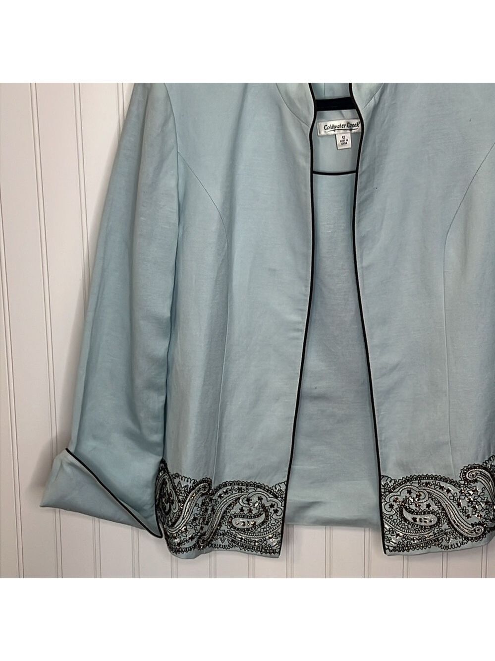 ColdWater Creek 2 Pc Tank and Jacket Size 12 - Picture 3 of 13